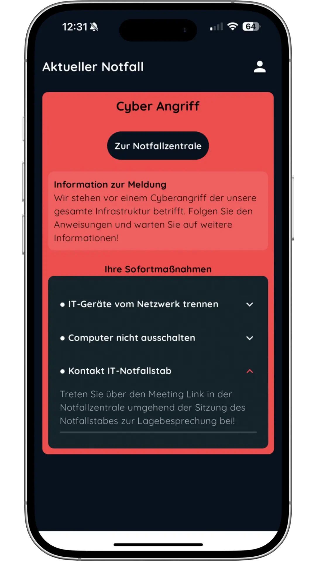 Mobile Alarmierungs-App für Unternehmen