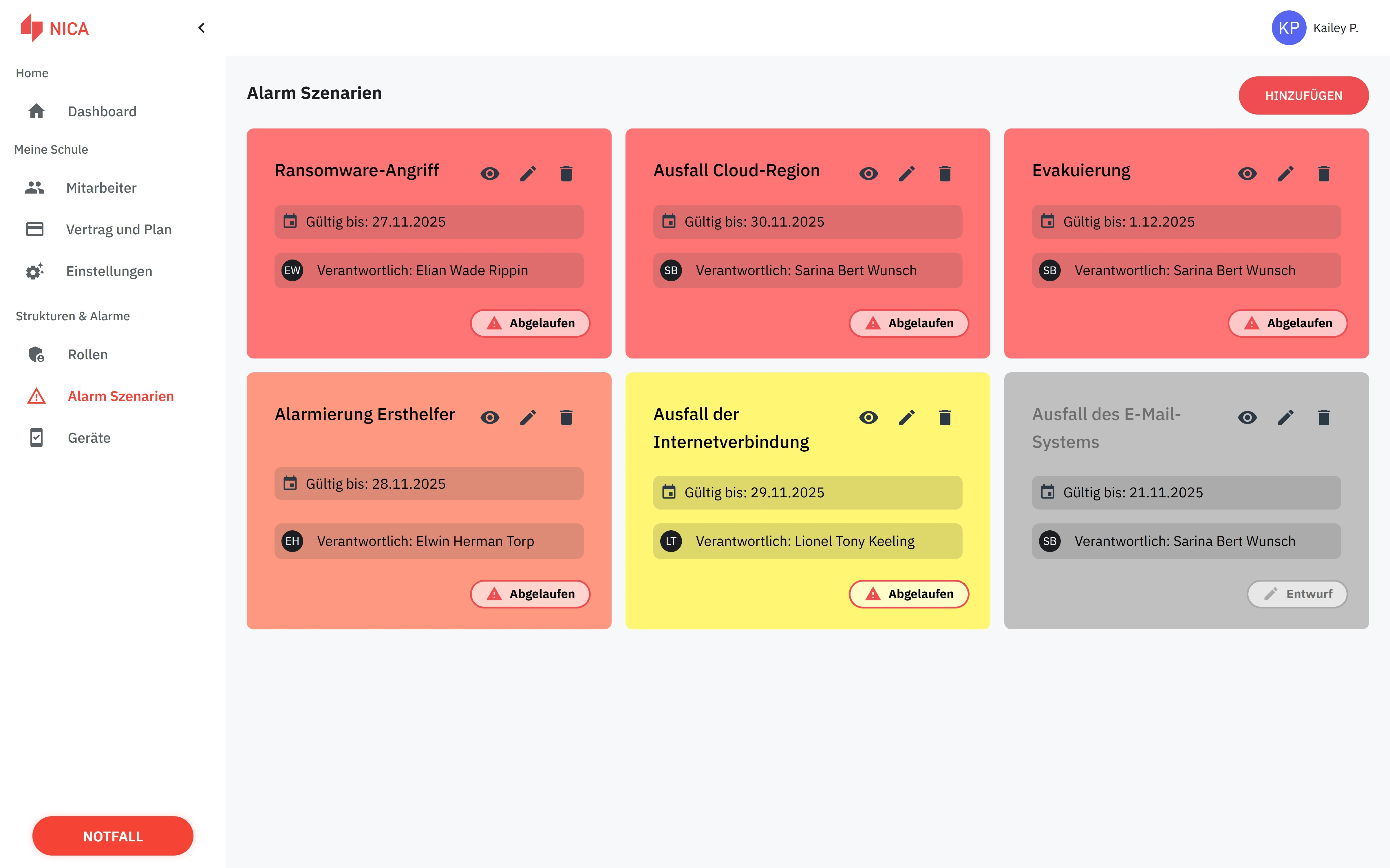 Manage the alert app easily via the web