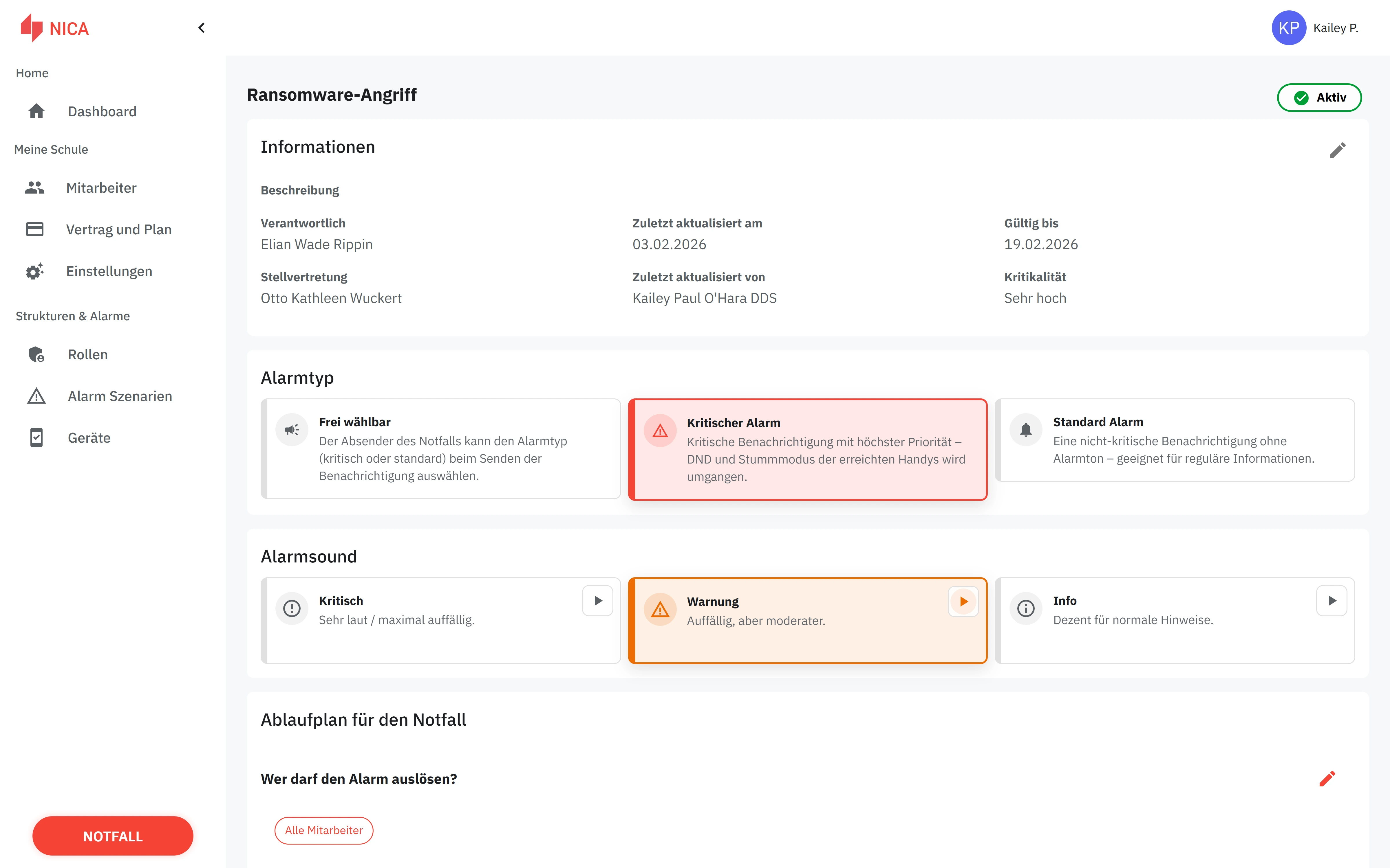 Manage and control alert scenarios with ease