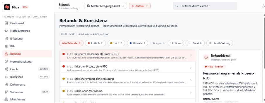 Lücken werden benannt, nicht versteckt